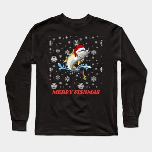 Merry Fishmas Long Sleeve T-Shirt